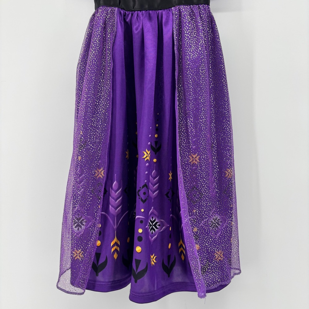 Disney Frozen Anna Purple Night Gown Sparkle Mesh Sleepwear Toddler Girls 2T NEW - Picture 3 of 9
